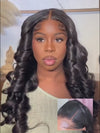 13x6 HD Lace Frontal Wig Body Wave Pre Plucked Glueless Wig Pull Go Drawstring Cap Ready to Go Wig