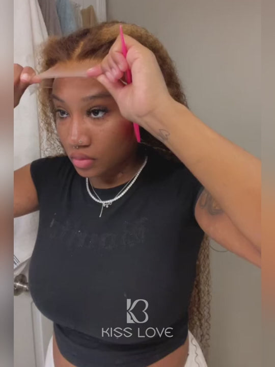 [Wear & Go] Pre-everything Glueless Highlight Kinky Curly 6x4.5/10x6 Lace Front Wigs
