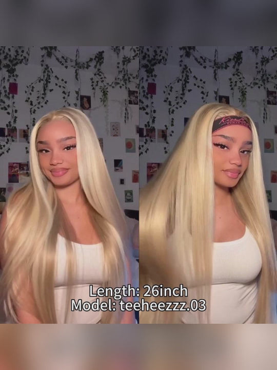 [Vente de liquidation] Balayage blond sur perruque ondulée brune 5x5 perruques en dentelle cheveux humains