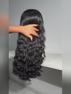 250% Density Double Drawn Loose Deep Wave Wig Pre Plucked Full Ends Glueless Human Hair Wigs