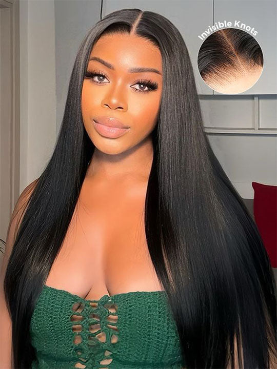 40 Inch 13x6 HD Full Lace frontal Wig Long Straight Human Hair Wigs Real HD Lace Wig