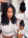 [Flash Deal] Kisslove Hair Kinky Curly Invisi Drawstring 360 Lace Wig 100% Human Hair Wig on Sale