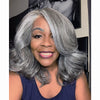 Salt and Pepper Wigs 13x4 HD Lace Front Human Hair Wigs- KissLove Hair