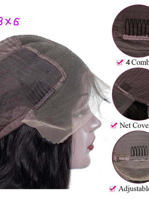 13*6 Lace Front Human Hair Wigs Cap -KissLove Hair