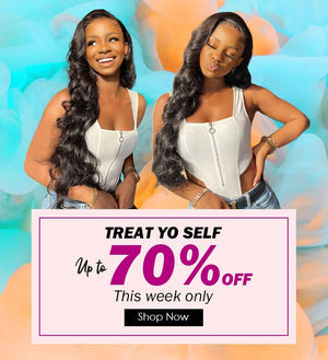 treat yo self up to 70% off - kisslove hair