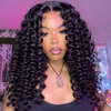 KissLove New Wand Curl Hairstyle HD 13x4 Lace Frontal Wig Pre Plucked Glueless Wig