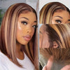 Wear & Go Highlights Bob Wig 4x4 5x5 4x6 13x4 Lace Wigs Straight Human Hair
