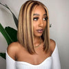 Wear & Go Highlights Bob Wig 4x4 5x5 4x6 13x4 Lace Wigs Straight Human Hair