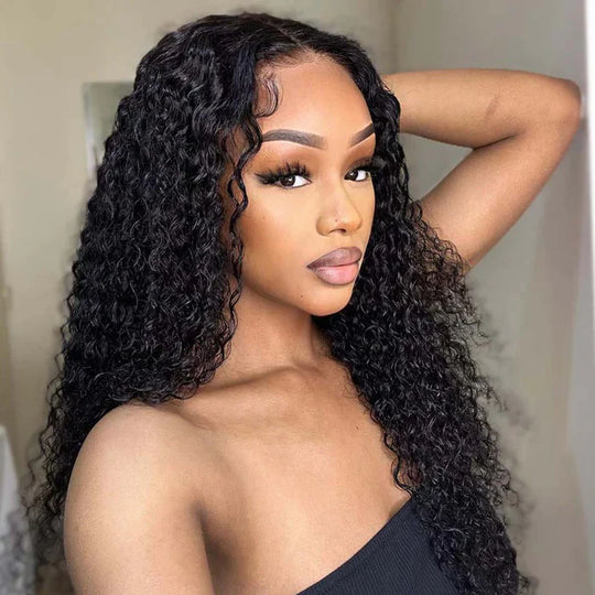 [Wear & Go] Glueless Wig Jerry Curly Hair 4x4/5x5/6x4.5 Lace Closure Wig 14A Virgin Hair - Kisslove Hair