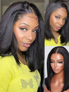 [2 Wigs=$139] 13x4 Lace Frontal Yaki Bob Wig + 5x5 Lace Water Wave Wig
