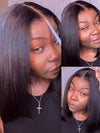 [2 Wigs=$119] 13x4 Lace Frontal Yaki Straight Bob Wig + 4x4 Lace Kinky Straight Wig