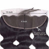 13x6 Lace Frontal Closure Body Wave Brazilian Human Hair- Kisslove Hair