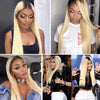 1b/613 Ombre Blonde Hair 3 Bundles With 4*13 Lace Frontal 10A Brazilian Straight Hair - KissLove Hair