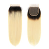 1B/613 Blonde Hair Bundles With Closure 10A Brazilian Straight Virgin Hair