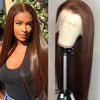 Brown Hair Wig Straight Hair Lace Front Wigs Human Hair- KissLove Hair