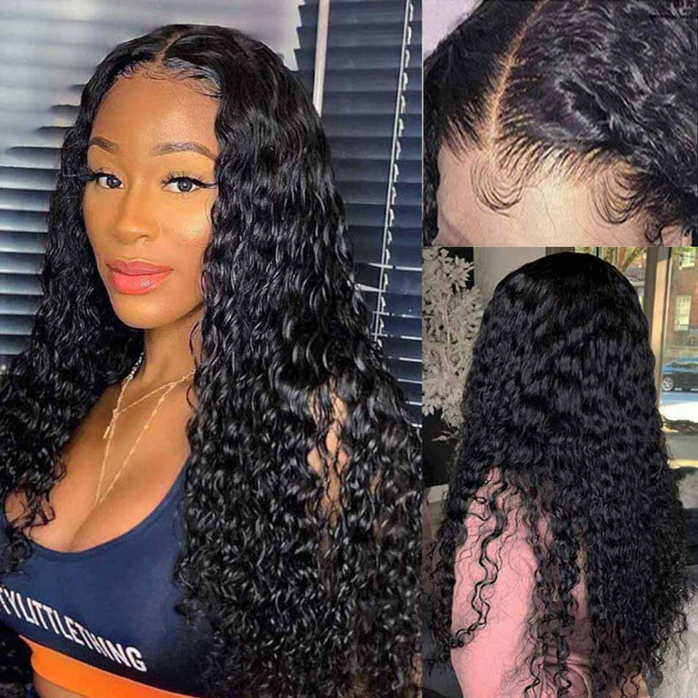 5x5 HD Lace Closure Wig Deep Wave Brazilian Hair Wigs- KissLove Hair