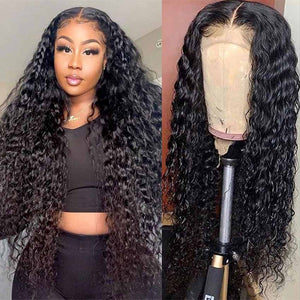 5x5 HD Lace Closure Wig Deep Wave Brazilian Hair Wigs- KissLove Hair