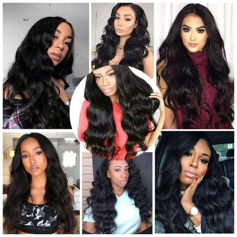 Body Wave Human Hair 4*4/5*5 Lace Closure Wigs With Baby Hair-KissLove Hair