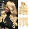 10A 613 Honey Blonde Hair Body Wave 3 Bundles With 13x4 Lace Frontal - KissLove Hair