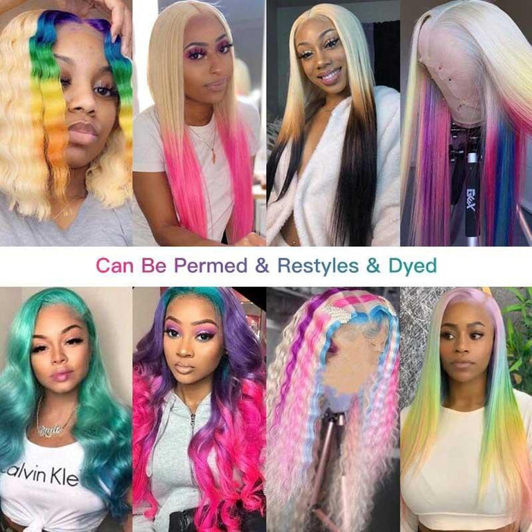 5*5 6*6 HD Lace Wigs, 613 Blonde Wig Straight Hair - Kisslove Hair
