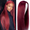 103J Red Hair Colored Wig Straight HD Lace Front Human Hair Wigs