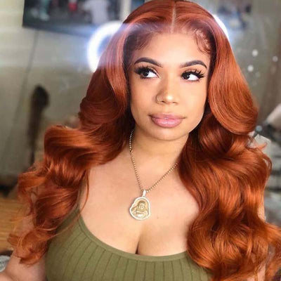 Ginger Hair Colored Wig Body Wave HD Lace Front Wigs - Kisslove Hair