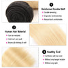 1B/613 Blonde Hair Bundles With Closure 10A Brazilian Straight Virgin Hair
