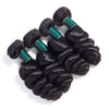 Loose Wave 3 Bundles With 4*4 Lace Closure Brazilian Human Hair Weaves