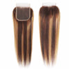 P4/27 Highlight Straight Human Hair 3 Bundles With Closure 9A Brazilian Hair - KissLove Hair