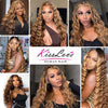 P4/27 Highlighted Bundles With Closure Loose Deep Wave 12A Brazilian Human Hair - KissLove Hair