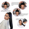 Ponytail Human Hair Extensions Body Wave Hair Extension For Women - KissLove Hair