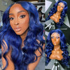 Blue 3D Body Wave 13x4 HD Lace Front Human Hair Wigs - KissLove Hair