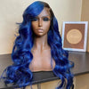 Blue 3D Body Wave 13x4 HD Lace Front Human Hair Wigs - KissLove Hair