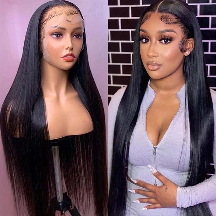 13x4 HD Lace Front Wigs Brazilian Straight Virgin Hair - KissLove Hair