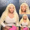 613 Blonde Hair Wig Loose Deep Wave Crimped Hair 13x4 HD Lace Human Hair Wigs - KissLove Hair