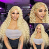 613 Blonde Hair Wig Loose Deep Wave Crimped Hair 13x4 HD Lace Human Hair Wigs - KissLove Hair