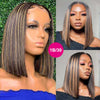 Highlight Bob Wig 13x4 Transparent Lace Front Human Hair Wigs Straight Hair - KissLove Hair