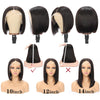 BOGO: Straight Bob 10"~14" Transparent Lace Front Wig Brazilian Human Hair Wigs - KissLove Hair