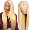 613 Honey Blonde Lace Front Human Hair Wigs 10A Brazilian Straight Hair