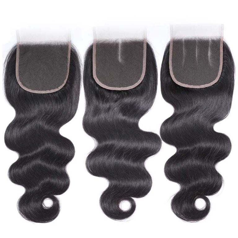 4x4 Lace Closure Body Wave Brazilian Virgin Human Hair - Kisslove Hair