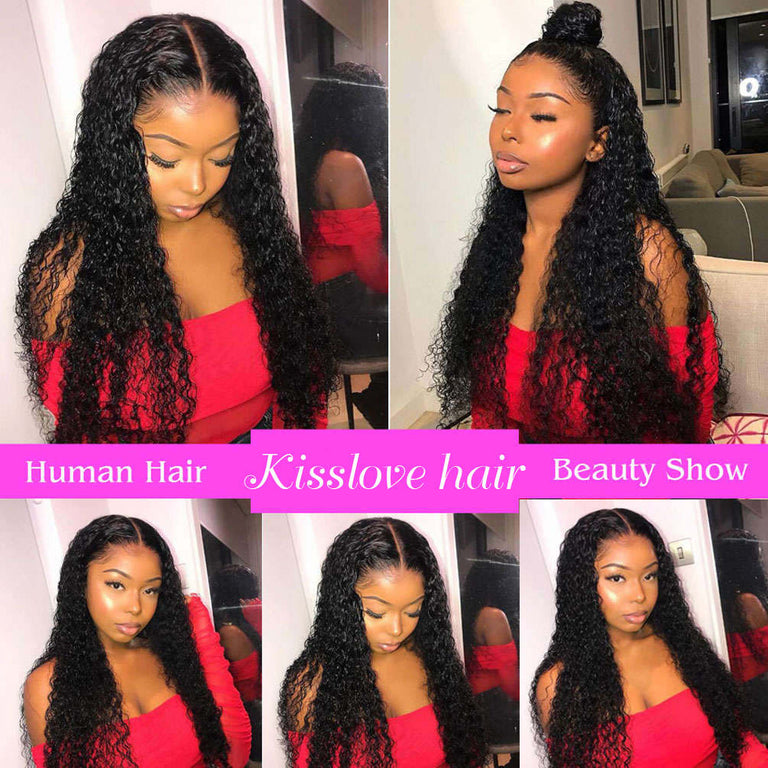 Brazilian Deep Wave 3 bundles With 13x4 Lace Frontal - Kisslove Hair
