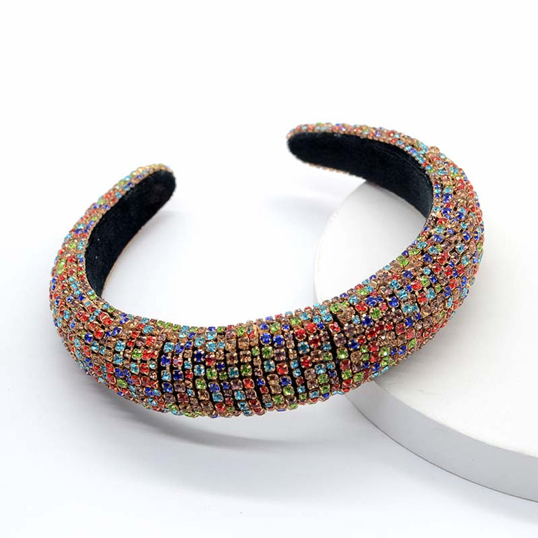 Diamond Crystal Wide Headband Bejewelled Hairband Glitter Hair Accessories - KissLove Hair