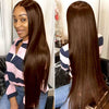Kisslove Pre-Everything Chocolate Brown Wig 360 Lace Wig Straight Human Hair Wigs - KissLove Hair