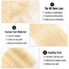 613 Honey Blonde Hair 13*4 Lace Frontal Closure Straight Virgin Human Hair - KissLove Hair