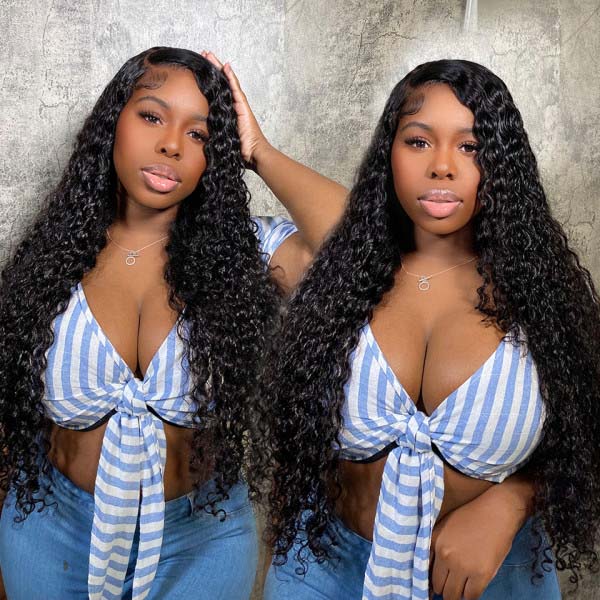 [Wear & Go] Glueless Wig Deep Wave 4x4/5x5/4.5x6 Lace Front Wigs 14A Virgin Hair - Kisslove Hair