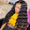 Loose Deep Wave Glueless Closure Wig Brazilian Human Hair Lace Wigs