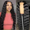 Loose Deep Wave Glueless Closure Wig Brazilian Human Hair Lace Wigs