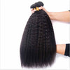 Brazilian Kinky Straight Virgin Human Hair Weave Bundle Deals 9A - KissLove Hair