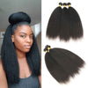 Brazilian Kinky Straight Virgin Human Hair Weave Bundle Deals 9A - KissLove Hair