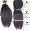 Brazilian Kinky Straight Virgin Human Hair Weave Bundle Deals 9A - KissLove Hair
